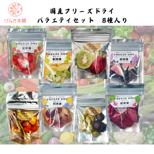 【愛媛】げんき本舗　国産フリーズドライ バラエティセット　8種入り