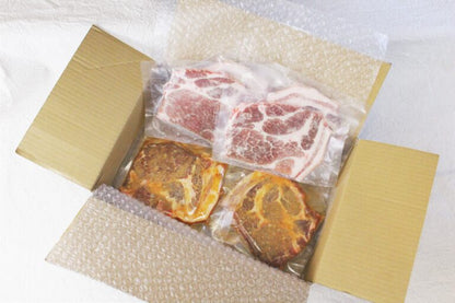 【山梨】晴耕ファーム　甲州富士桜ポーク セット  塩麹4×味噌漬け4　８ｐセット